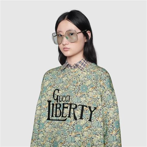 light pink gucci sweatshirt|gucci liberty sweatshirt.